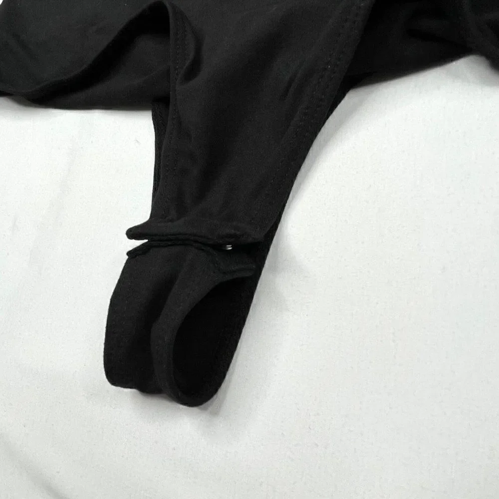 VICI Black Soft Stretch Thong Bodysuit Large